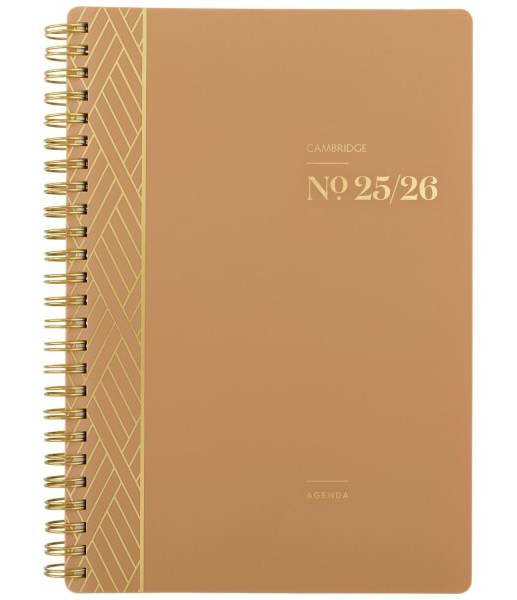 Cambridge® WorkStyle® Focus Academic 2025-2026 Weekly Monthly Planner, Sunbaked Clay, Small, 5 1/2" x 8 1/2"