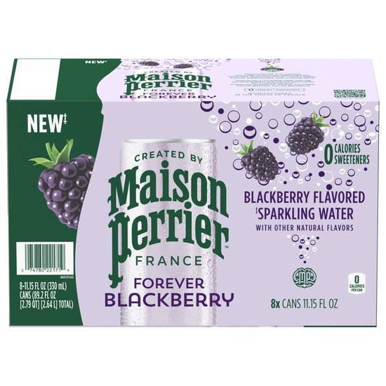 Maison Perrier Forever Blackberry Flavored Sparkling Water (8 pack, 11.15 fl oz) (blackberry)