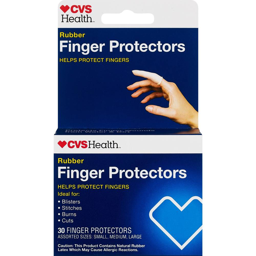 CVS Health Rubber Finger Protectors, 30 CT