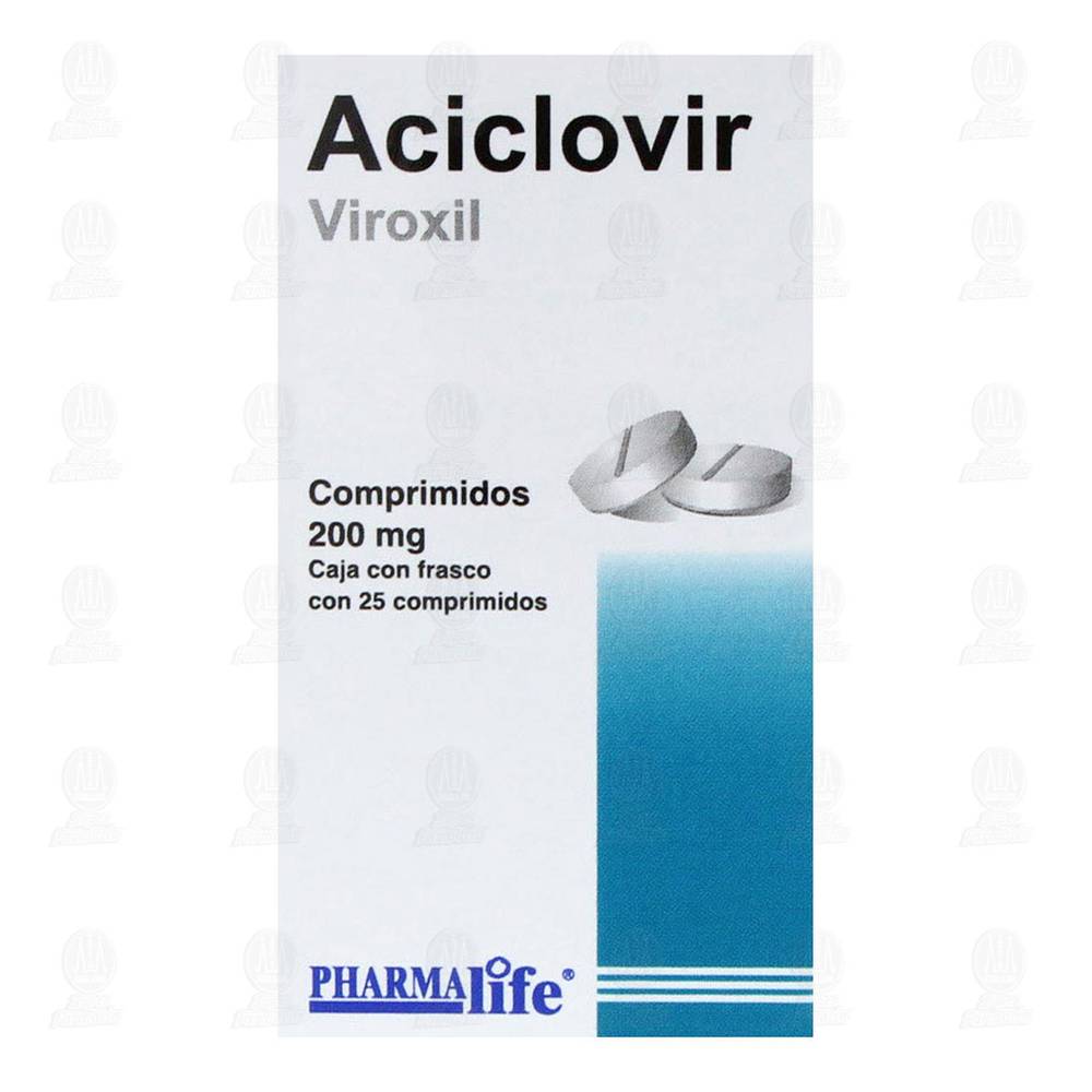 PHARMA life · Aciclovir comprimidos 200 mg (25 un)