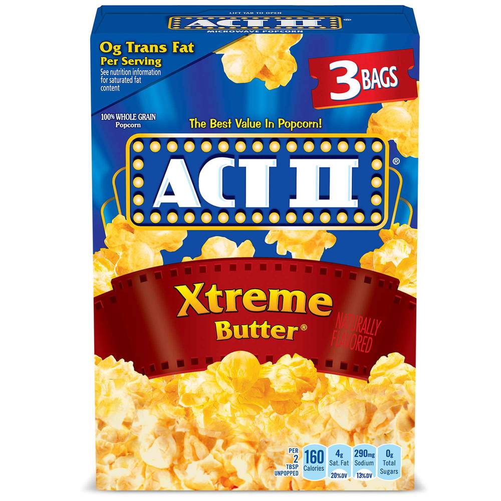 Act Ii Xtreme Butter Microwave Popcorn