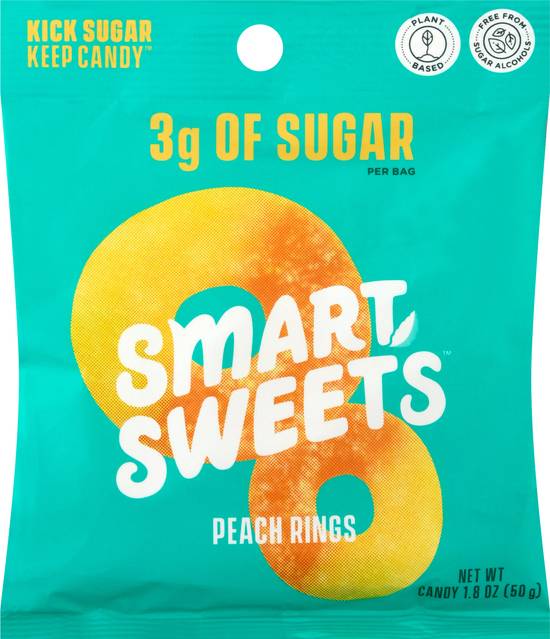 Smart Sweets Peach Rings Candy