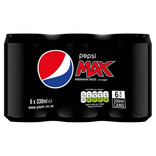 SAVE £1.40 Pepsi Max 6x330ml