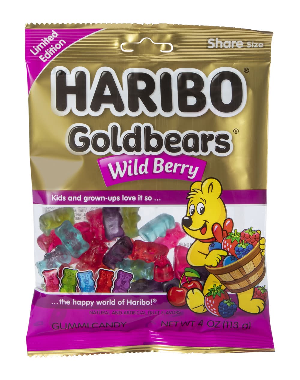Haribo® Goldbears® Wild Berry Gummy Bears 4oz Wild Berry