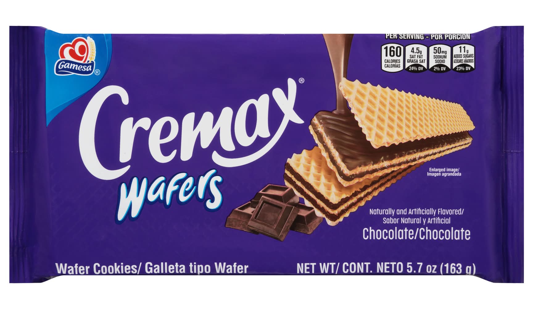 Gamesa Cremax Wafer Cookies, Chocolate (5.7 oz)