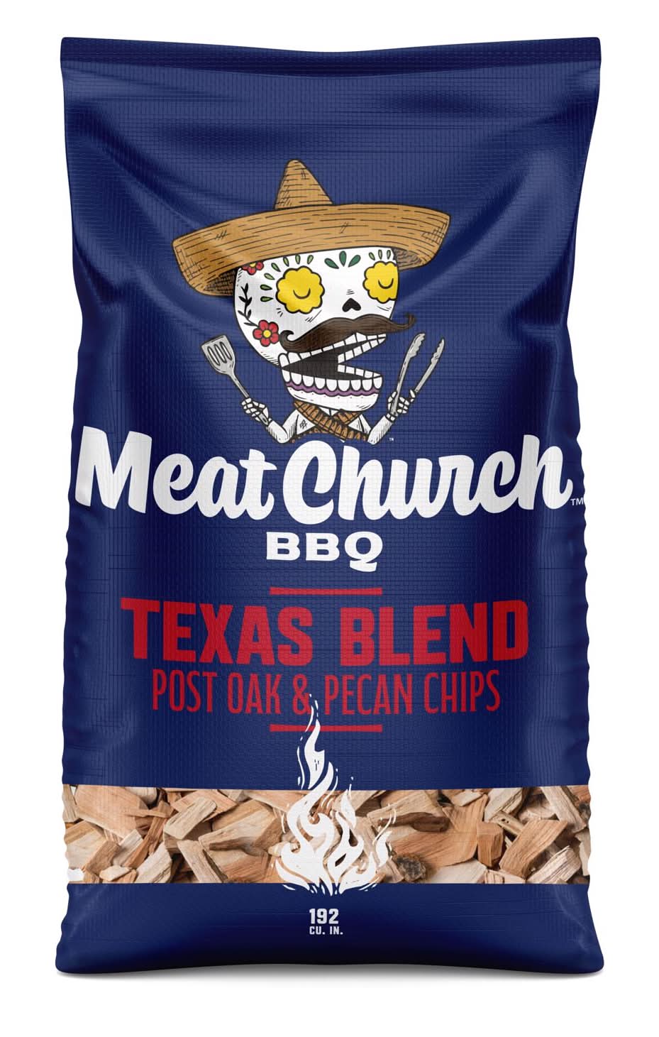 Meat Church Texas Blend All Natural Post Oak Pecan Wood Smoking Chips 192 Cu In