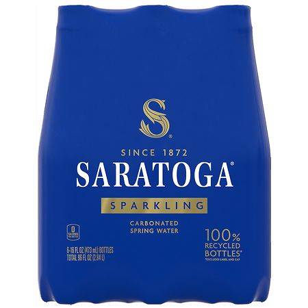 Saratoga Sparkling Spring Water (6 pack, 16 fl oz)