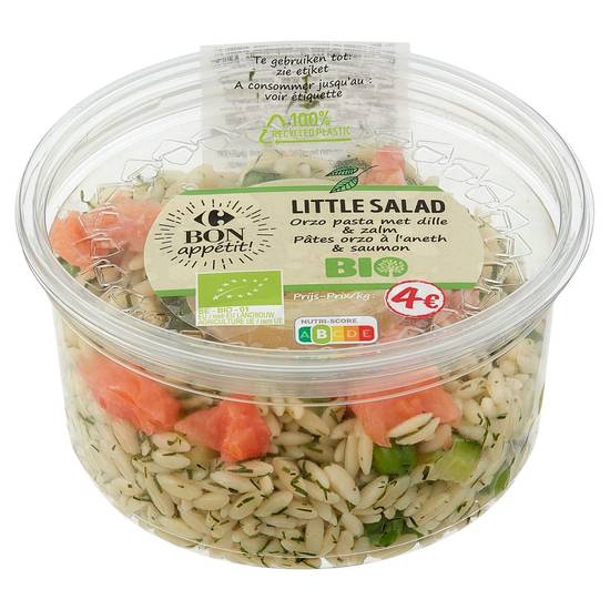 Carrefour Bio Bon Appétit! Little Salad Pâtes à l'Aneth & Saumon 215 g
