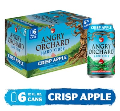 Angry Orchard Crisp Apple Hard Cider (6 x 12 fl oz)