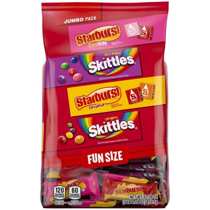 Starburst Fun Size Chewy Candys Jumbo pack (32.28 oz)