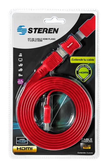 Steren · Cable hdmi plano verde (200 g)