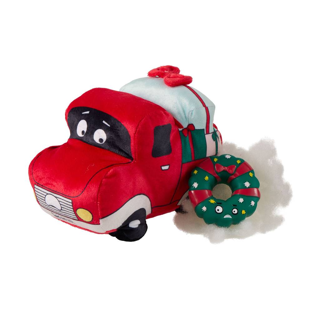 OMG! Surprise Holiday Joyride Truck Dog Toy, Red