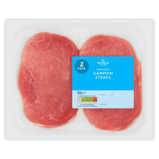 Morrisons Unsmoked Gammon Steaks (250g)