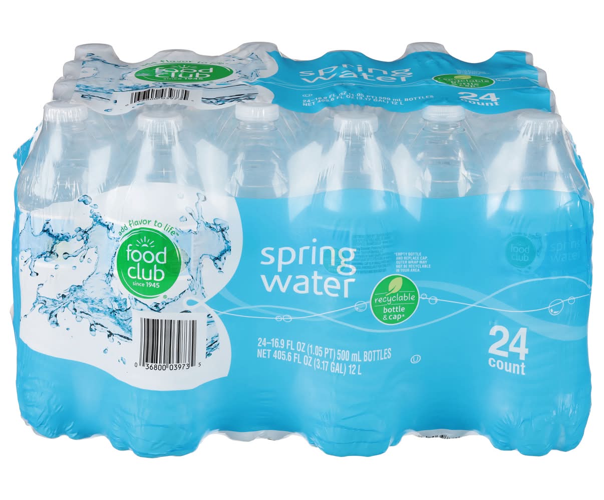Food Club Spring Water (24 x 16.9 fl oz)