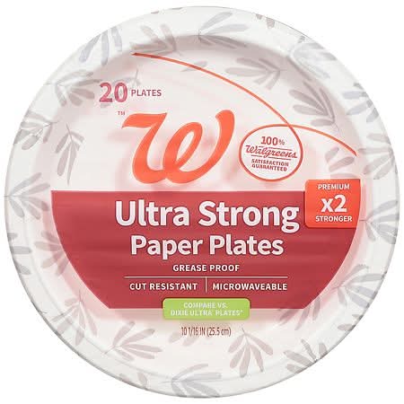 Complete Home Paper Plates Ultra Strong 10 1/16