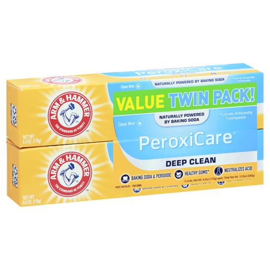 Arm & Hammer Peroxicare Toothpaste Twin pack (2 x 6 oz)