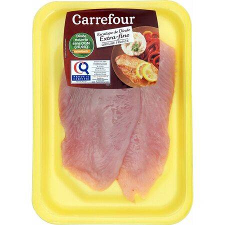 Escalopes de dinde extra-fines CARREFOUR - la barquette de 2 - 240 g