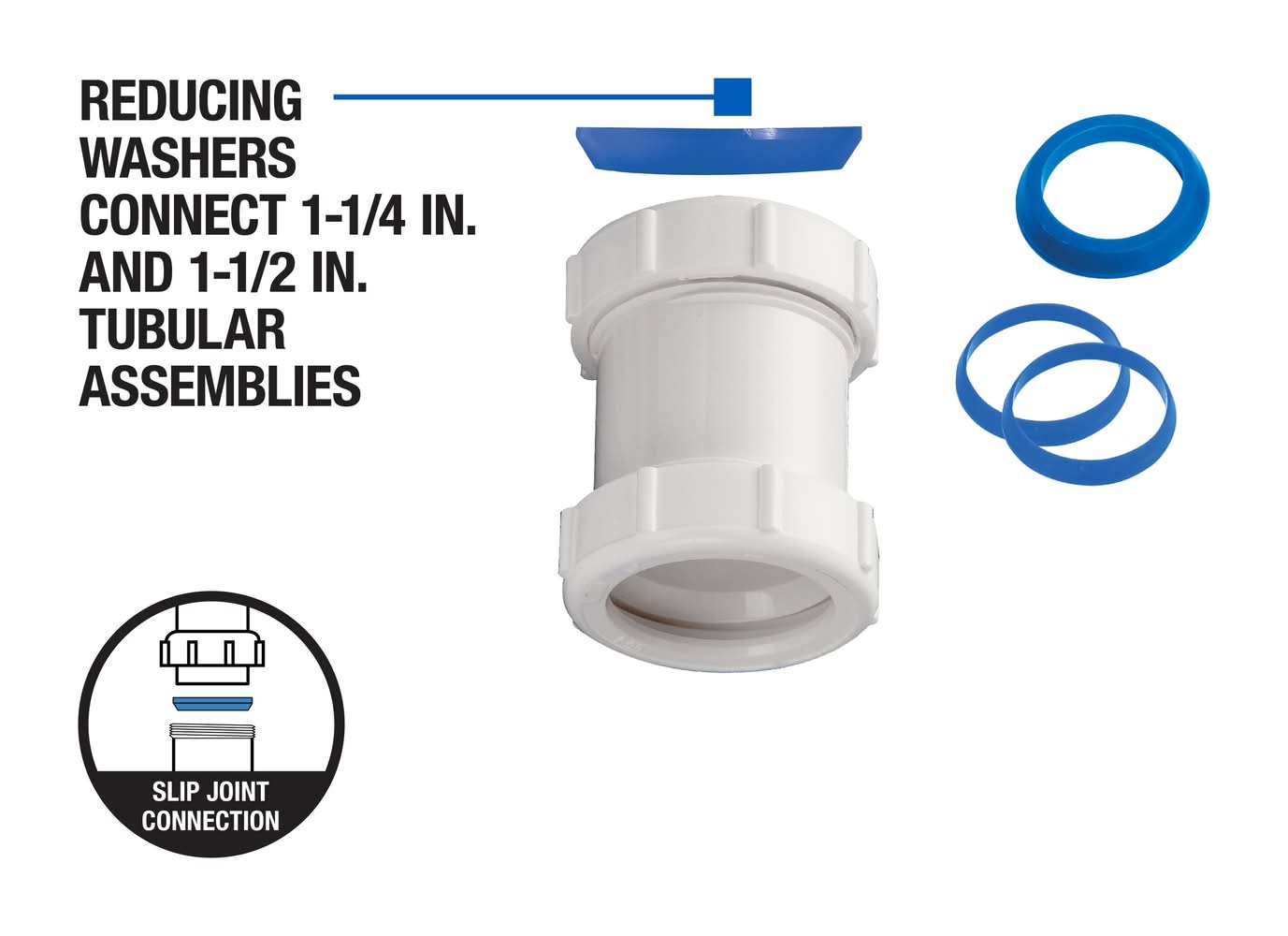 Dearborn 1-1/2-in Plastic Straight coupling | 1000000670