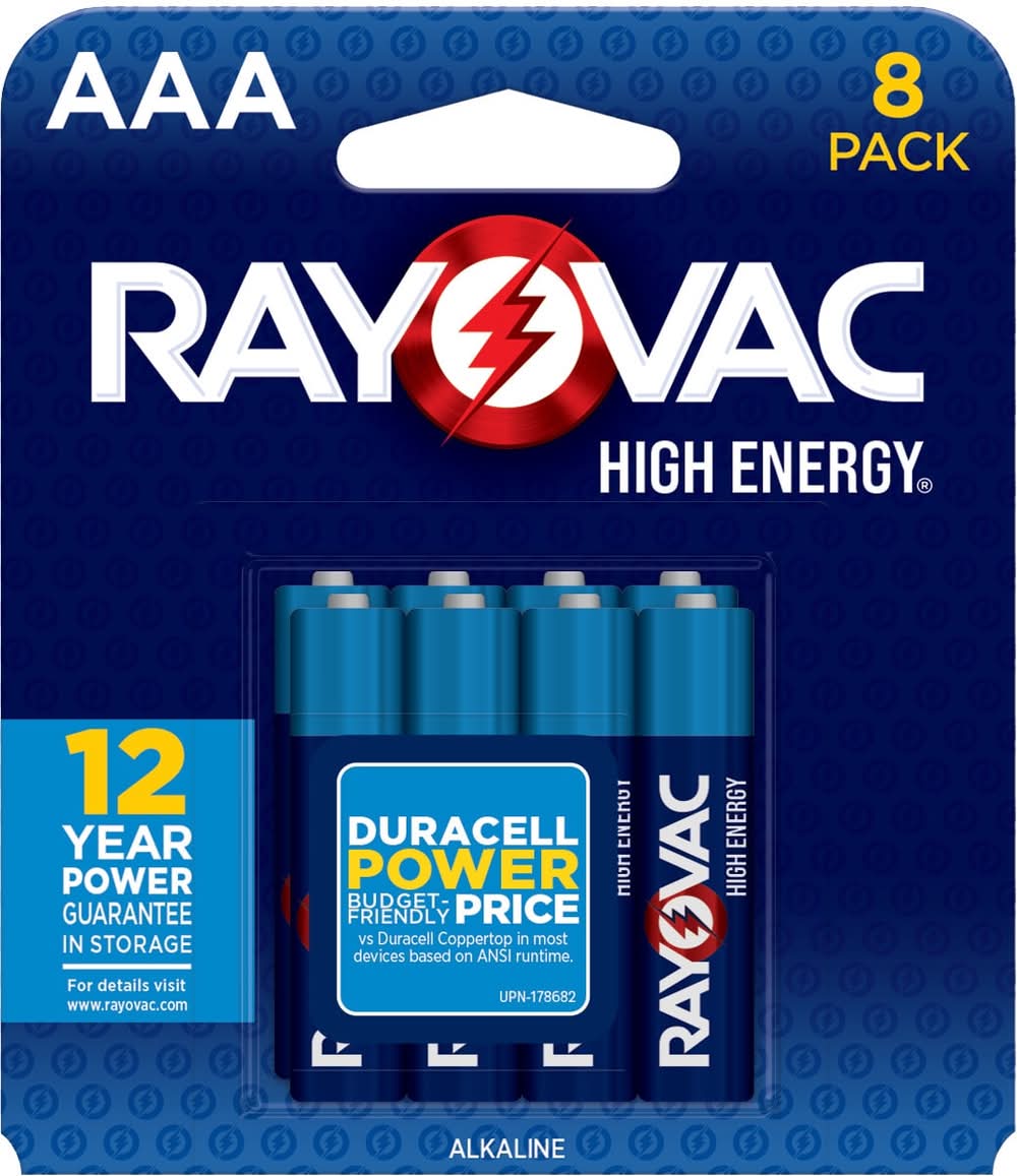 Rayovac Alkaline AAA Batteries ( 8 -Pack)