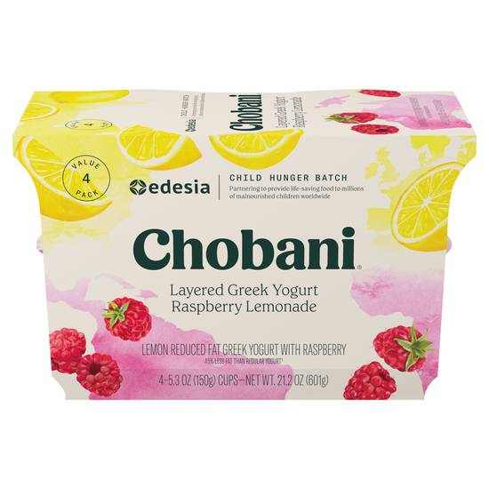 Chobani Layered Greek Raspberry Lemonade Yogurt