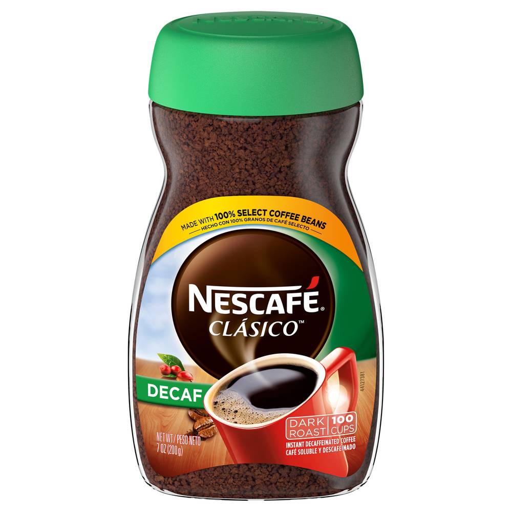 Nescafé Clasico Decaf Dark Roast Instant Coffee (7 oz)