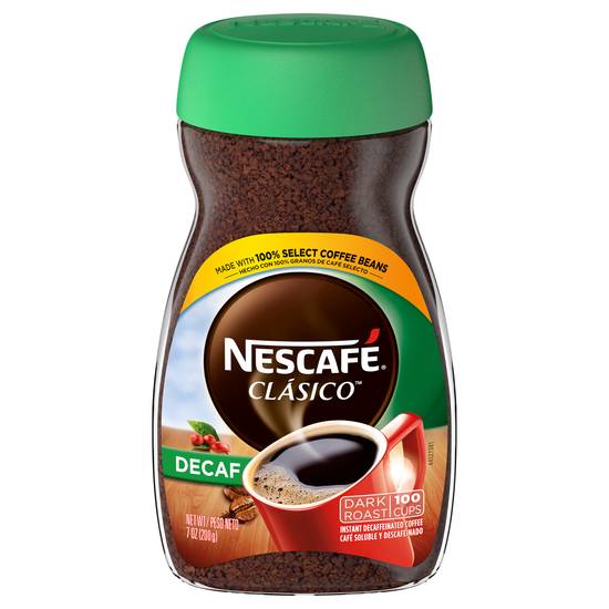 Nescafé Clasico Decaf Dark Roast Instant Coffee (7 oz)