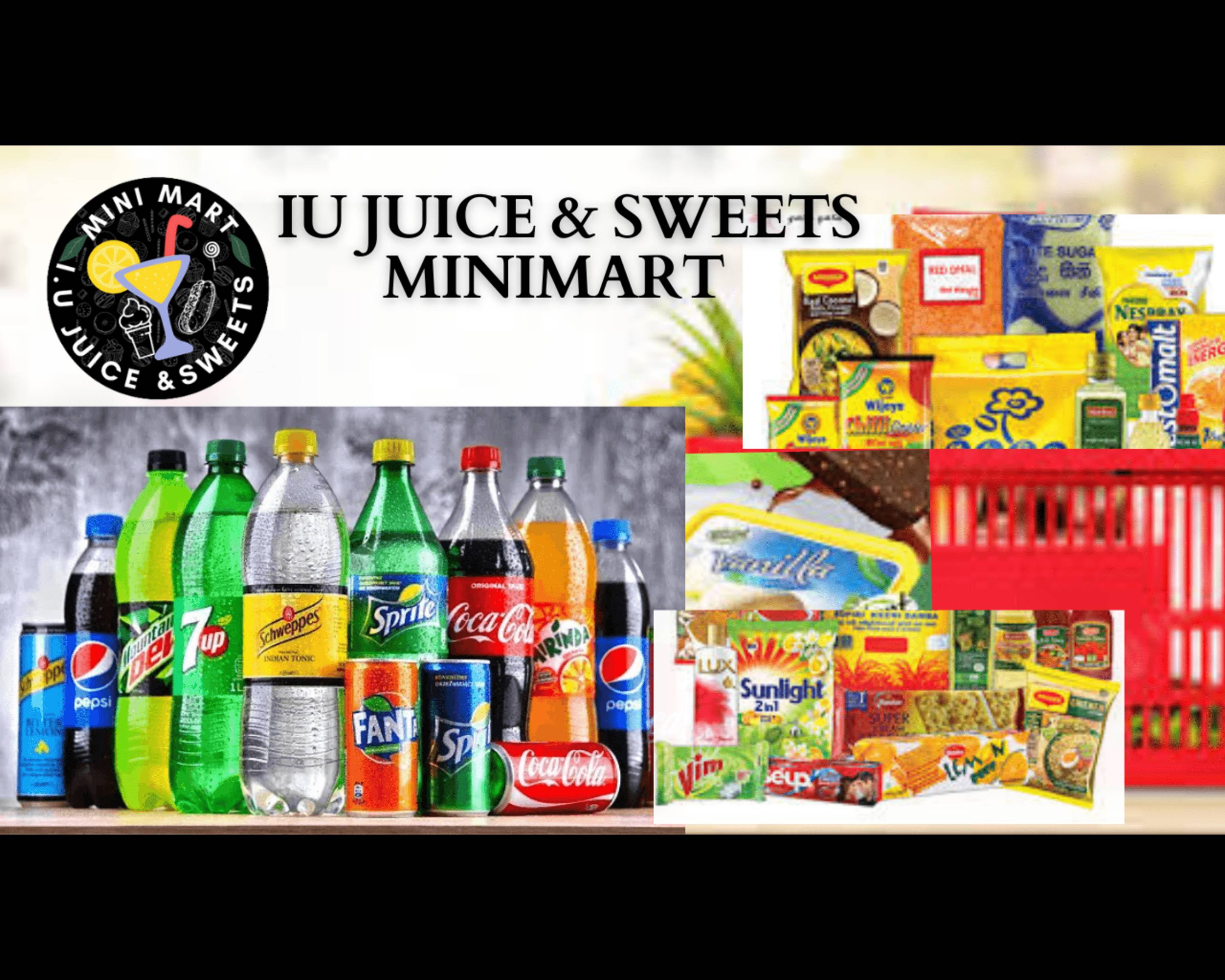 IU Juice and Sweets Mini Mart Rajagiriya Delivery Colombo Uber Eats
