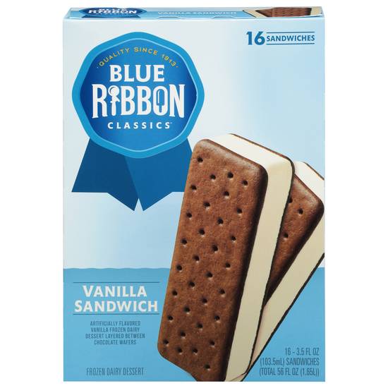 Blue Ribbon Classics Vanilla Ice Cream Sandwich (16 ct )