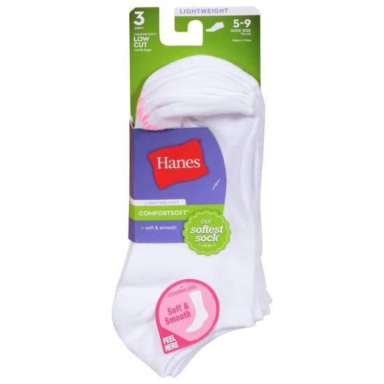 Hanes Womens Comfort Blend Light Weight Low Cut Sock