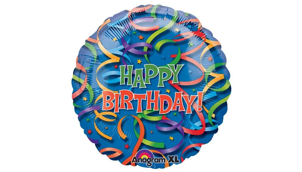 32" Birthday Celebration Streamers Jumbo Balloon