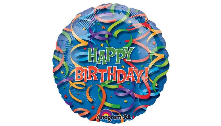 32" Birthday Celebration Streamers Jumbo Balloon