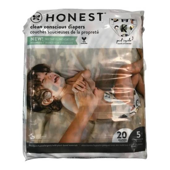 The Honest Company Clean Conscious Diapers All the Letters Size 5 (20 units)