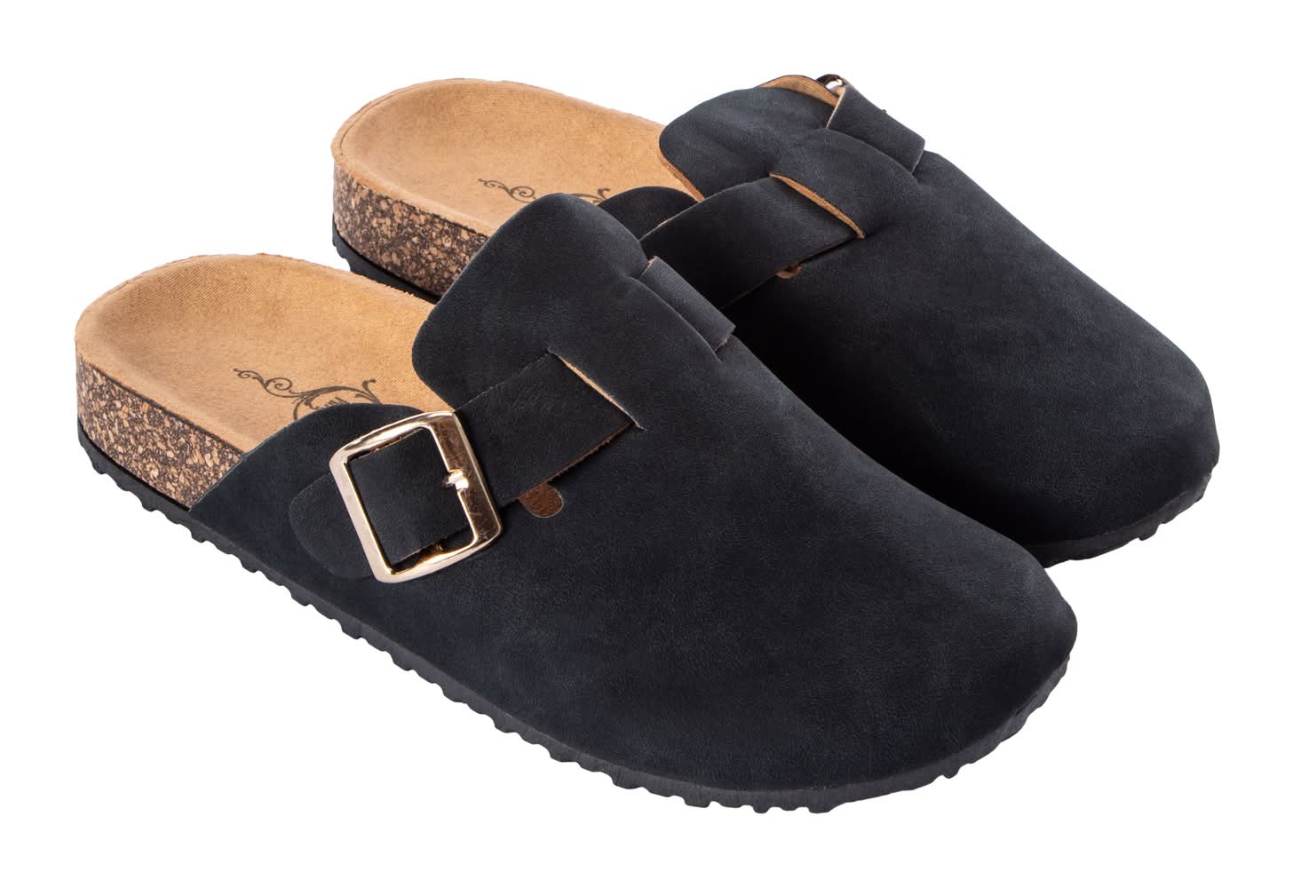 Juniors Sole Mates Western Buckle Clog 8 Black Multi