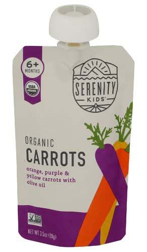 Serenity Kids Organic Orange Purple & Yellow Carrots Medley