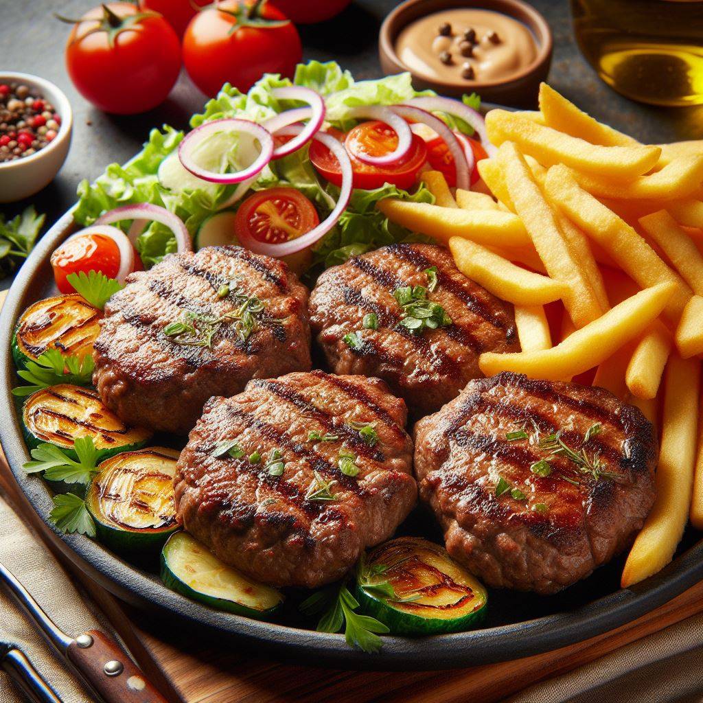 assiette  3X Kefta grillée