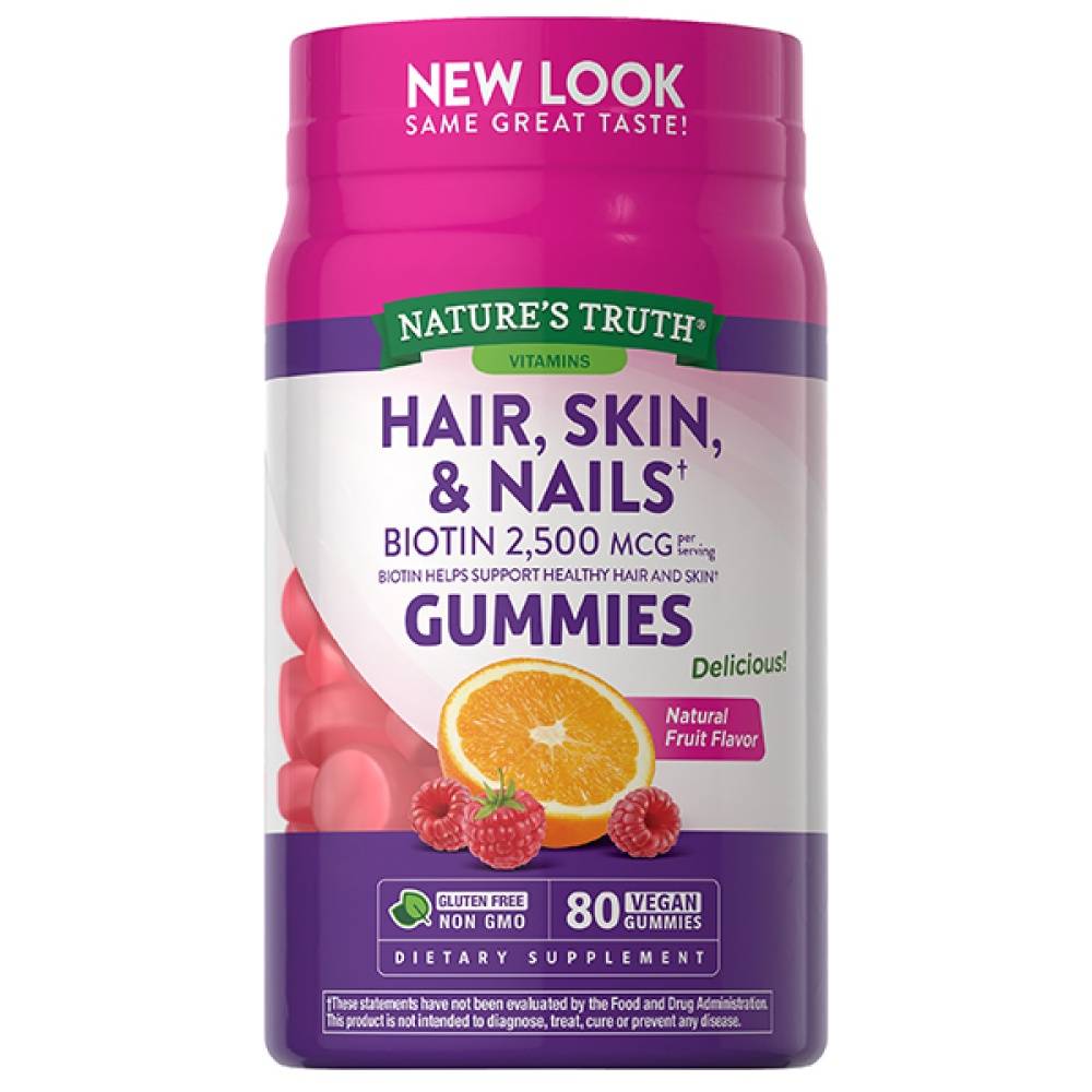 Nature's Truth Fruit Flavor Gummies For Hair, Skin & Nails (8.3 oz, 80 ct)