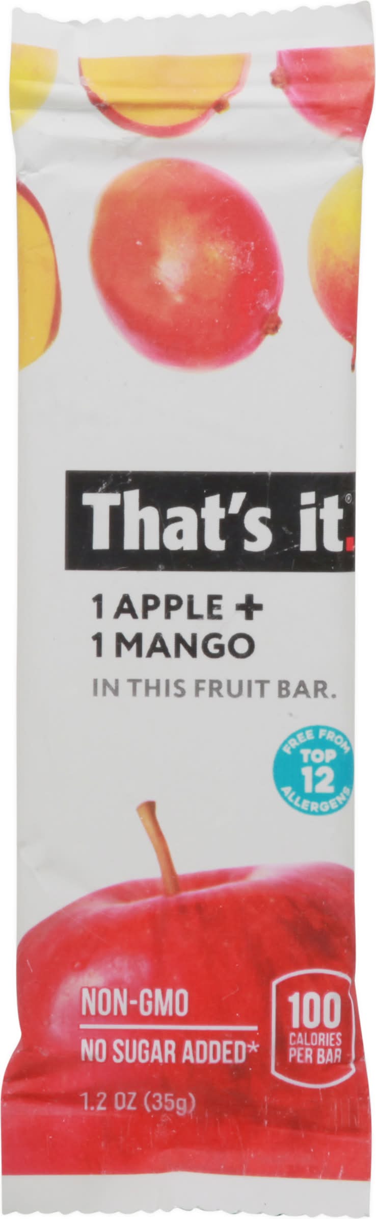 That's it. Apple + Mango Fruit Bar (1.2 oz)