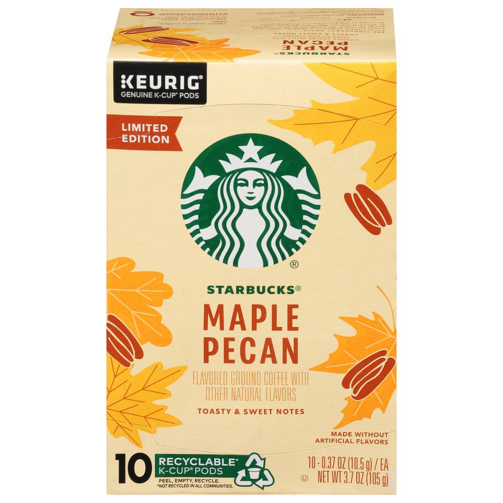 Starbucks K-Cup Coffee Pods, Maple Pecan (3.7 oz, 10 ct)