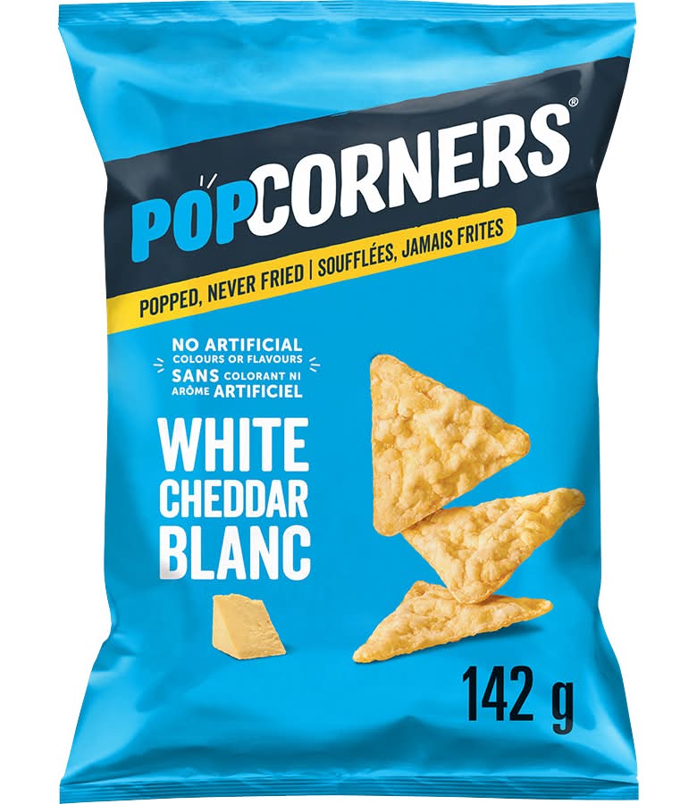 PopCorners Flavoured Popped Corn Chips, White Cheddar Blanc (142 g)