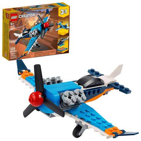 Lego Creator 3In1 Propeller Plane 31099 Toy Building Kit (128 Pieces)