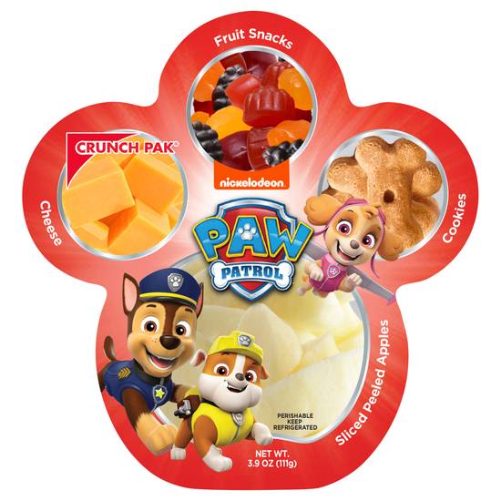 Paw Patrol Sliced Apples Cheese Fruit Snack and Cookies - 3.9 oz