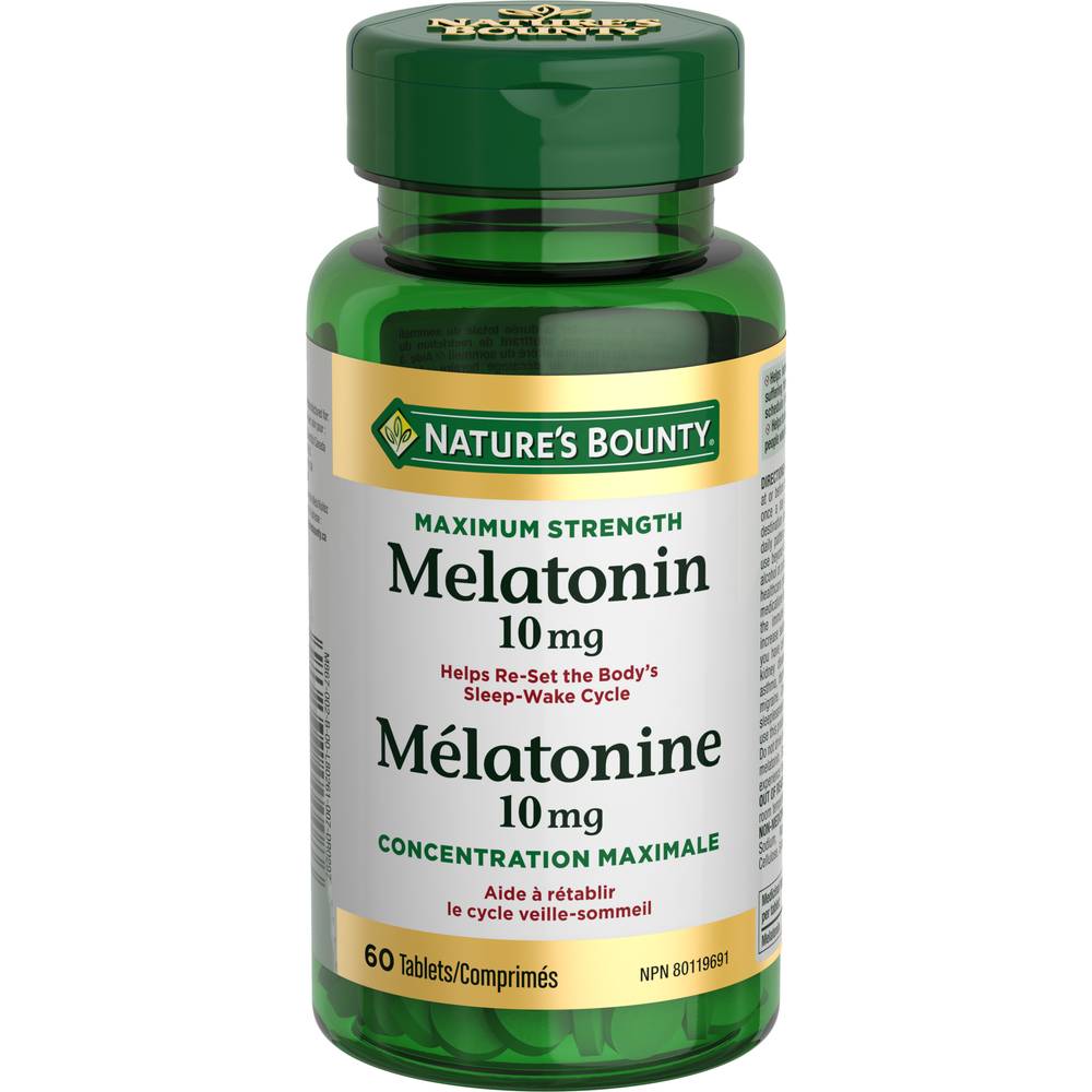 Nature's Bounty Melatonin 10mg, Maximum Strength (100 g)