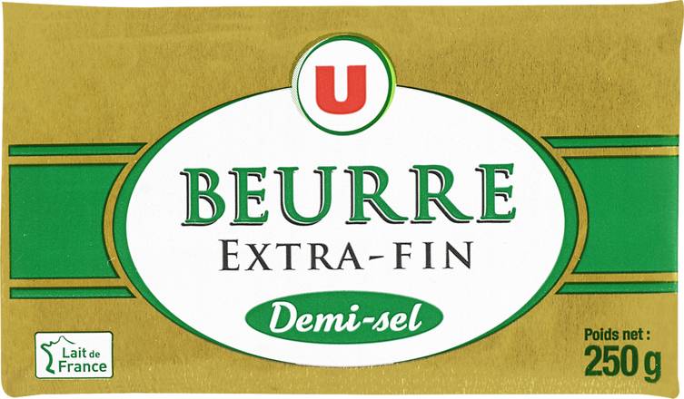 Beurre 1-2 Sel 80% mg Produit U 250 gr