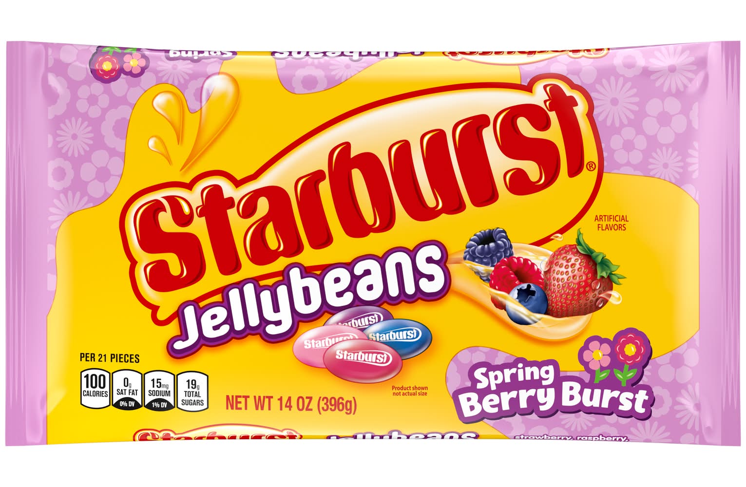 Starburst Jelly Beans, Spring Berry Burst (14 oz)
