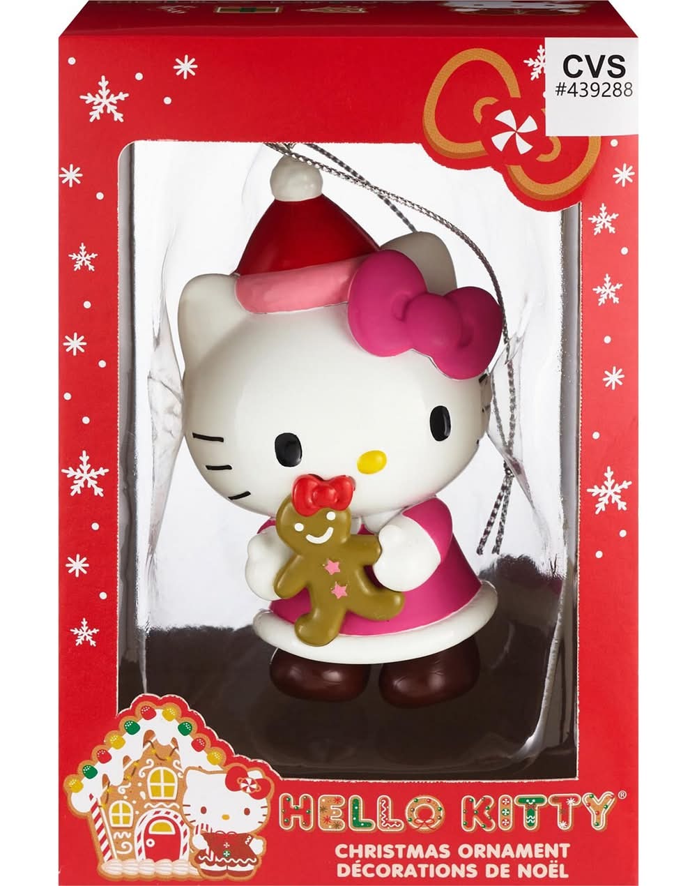 Kurt S. Adler Hello Kitty Ornament, 3.5 In