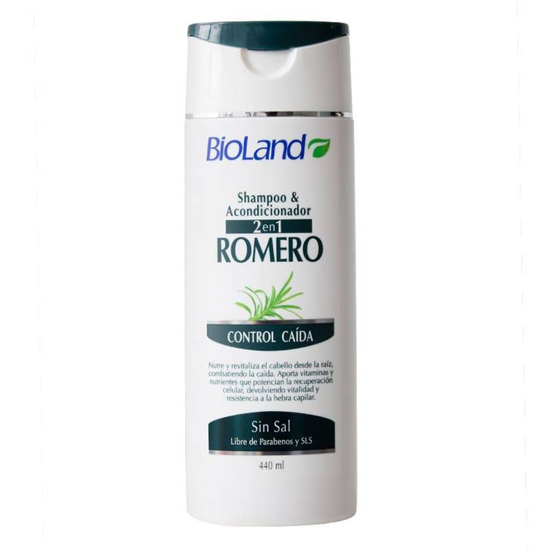 Bioland shampoo romero control caída 2 en 1 (440 ml)