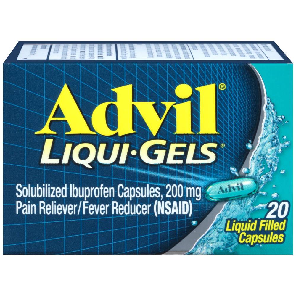 Advil Liqui-Gels 200 Mg Ibuprofen Capsules, 20 Ct