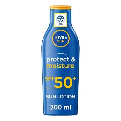 NIVEA SUN Protect & Moisture Sun Cream Lotion SPF50+ (200ml)