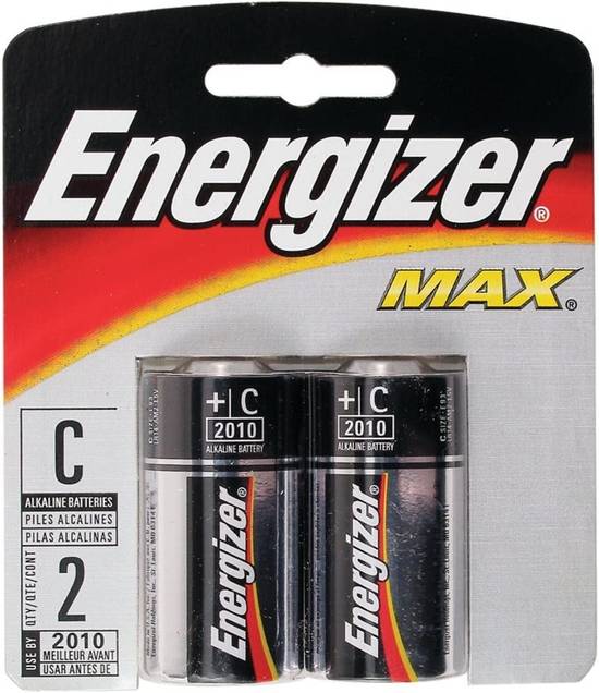 Energizer Max Alkaline C Battery2 Count