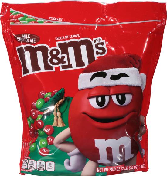 M&M's Chocolate Candies, Milk Chocolate - 38.0 oz